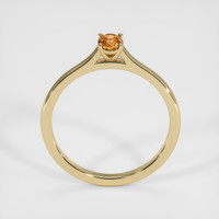0.69 Ct. Yellowish Orange Sapphire Ring, 10K Yellow Gold 3