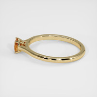 0.69 Ct. Yellowish Orange Sapphire Ring, 10K Yellow Gold 4