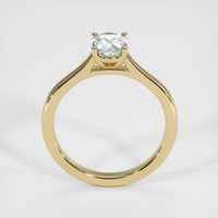 0.94 Ct. Greyish Blue Sapphire Ring, 10K Yellow Gold 3