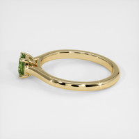 0.55 Ct. Yellowish Green Sapphire Ring, 10K Yellow Gold 4