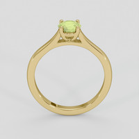 0.49 Ct. Yellowish Green Sapphire Ring, 10K Yellow Gold 3