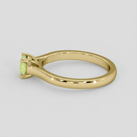 0.49 Ct. Yellowish Green Sapphire Ring, 10K Yellow Gold 4