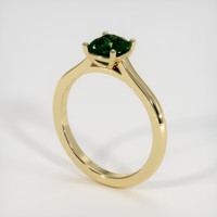 1.15 Ct. Green Sapphire Ring, 10K Yellow Gold 2