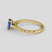 1.35 Ct. Blue Sapphire Ring, 14K Yellow Gold 4