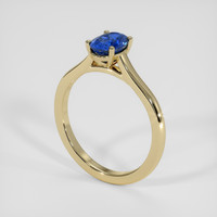 1.26 Ct. Blue Sapphire Ring, 14K Yellow Gold 2