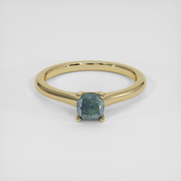 0.71 Ct. Green to Purple Alexandrite Ring, 14K Yellow Gold 1