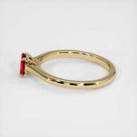 0.38 Ct. Ruby Ring, 14K Yellow Gold 4