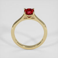 1.05 Ct. Purplish Red Ruby Ring, 14K Yellow Gold 3