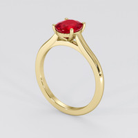 1.59 Ct. Ruby Ring, 14K Yellow Gold 2