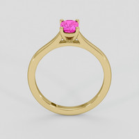 0.69 Ct. Pink Sapphire Ring, 14K Yellow Gold 3