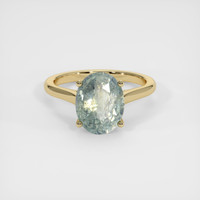 4.70 Ct. Sapphire Ring, 14K Yellow Gold 1