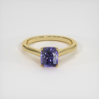 2.49 Ct. Bluish Purple Sapphire Ring, 14K Yellow Gold 1