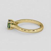 1.07 Ct. Yellowish Green Sapphire Ring, 14K Yellow Gold 4