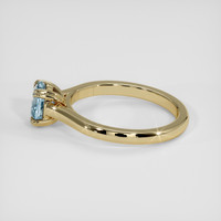 1.05 Ct. Blue Sapphire Ring, 14K Yellow Gold 4