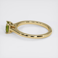 0.56 Ct. Green Sapphire Ring, 14K Yellow Gold 4
