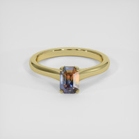 1.12 Ct. Bi Color Sapphire Ring, 14K Yellow Gold 1