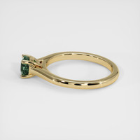 0.79 Ct. Bluish Green Sapphire Ring, 14K Yellow Gold 4