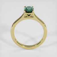 0.96 Ct. Bluish Green Sapphire Ring, 14K Yellow Gold 3