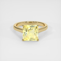 4.00 Ct. Yellow Sapphire Ring, 14K Yellow Gold 1