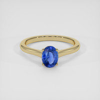 1.26 Ct. Blue Sapphire Ring, 18K Yellow Gold 1