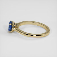 1.26 Ct. Blue Sapphire Ring, 18K Yellow Gold 4
