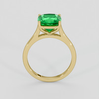 2.67 Ct. Emerald Ring, 18K Yellow Gold 3