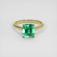 2.61 Ct. Emerald Ring, 18K Yellow Gold 1
