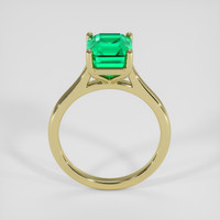 2.61 Ct. Emerald Ring, 18K Yellow Gold 3