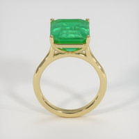 8.31 Ct. Emerald Ring, 18K Yellow Gold 3