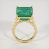 12.14 Ct. Emerald Ring, 18K Yellow Gold 3