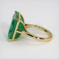 12.14 Ct. Emerald Ring, 18K Yellow Gold 4