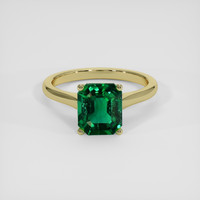 2.09 Ct. Emerald Ring, 18K Yellow Gold 1