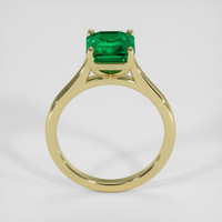 2.09 Ct. Emerald Ring, 18K Yellow Gold 3