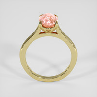 2.77 Ct. Padparadscha Sapphire Ring, 18K Yellow Gold 3