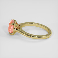 2.77 Ct. Padparadscha Sapphire Ring, 18K Yellow Gold 4