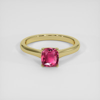 1.86 Ct. Pinkish Red Ruby Ring, 18K Yellow Gold 1