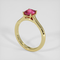 1.86 Ct. Pinkish Red Ruby Ring, 18K Yellow Gold 2