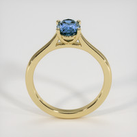1.17 Ct. Blue Sapphire Ring, 18K Yellow Gold 3