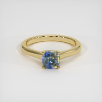 1.11 Ct. Bi Color Sapphire Ring, 18K Yellow Gold 1