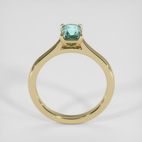 1.18 Ct. Bluish Green Sapphire Ring, 18K Yellow Gold 3