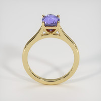 2.49 Ct. Bluish Purple Sapphire Ring, 18K Yellow Gold 3