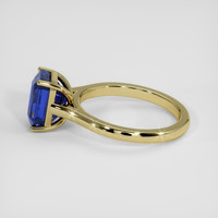 3.68 Ct. Blue Sapphire Ring, 18K Yellow Gold 4