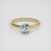 1.05 Ct. Blue Sapphire Ring, 18K Yellow Gold 1