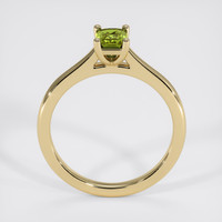 0.56 Ct. Green Sapphire Ring, 18K Yellow Gold 3