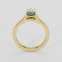 1.63 Ct. Bluish Green Sapphire Ring, 18K Yellow Gold 3