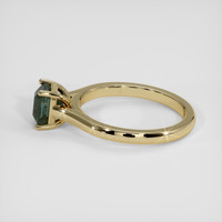 1.48 Ct. Bluish Green Sapphire Ring, 18K Yellow Gold 4