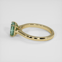 1.83 Ct. Bluish Green Sapphire Ring, 18K Yellow Gold 4