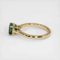 1.75 Ct. Bluish Green Sapphire Ring, 18K Yellow Gold 4