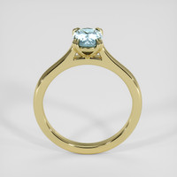 1.43 Ct. Greenish Blue Sapphire Ring, 18K Yellow Gold 3