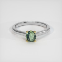 0.73 Ct. Gemstone Ring, 14K Yellow & White 1